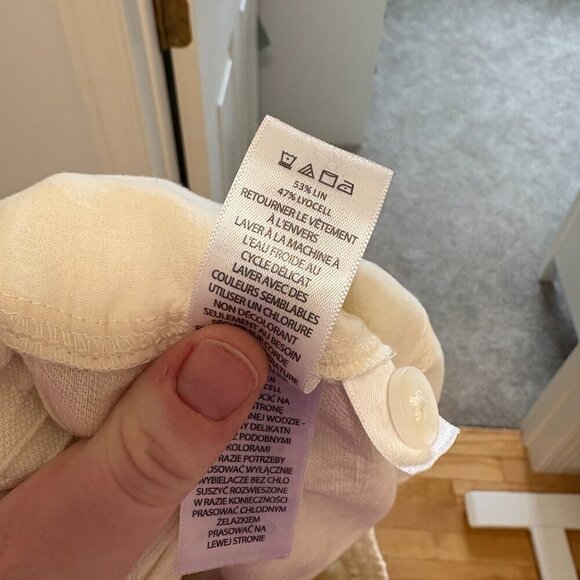 Panama Jack Men's Flat Front Linen Shorts in Cream Size XL NEW Bohemian Summer - Picture 11 of 11